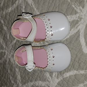 Baby girl white dress shoes